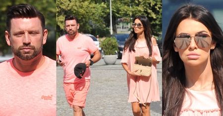 Łososiowa Natalia Siwiec z łososiowym "mężem" pod "Pytaniem na śniadanie" (ZDJĘCIA)