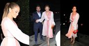Jennifer Lopez w kiecce za 12 tysięcy złotych mknie w towarzystwie Bena Afflecka na romantyczną kolację (ZDJĘCIA)