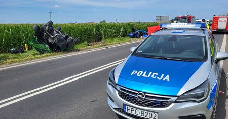 Tragiczne zderzenie pod Lubrańcem. Zginęła 74-letnia kobieta