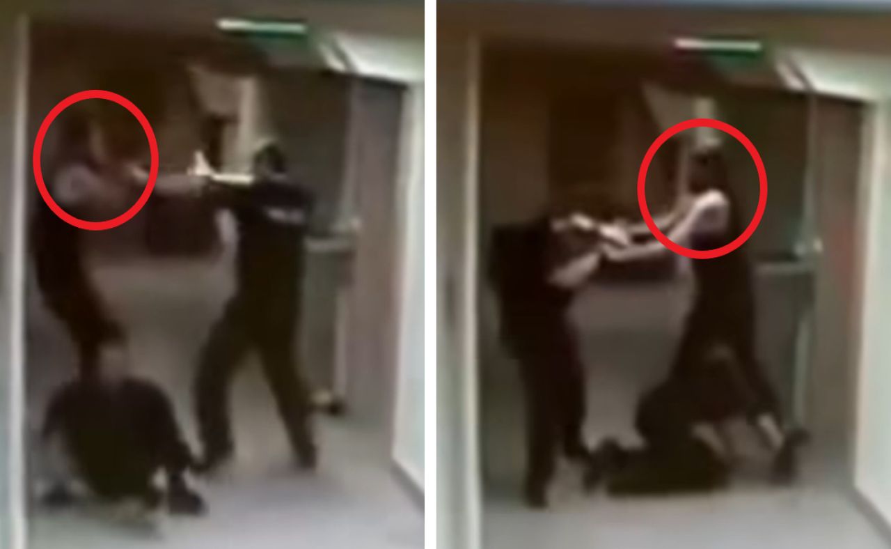 The powerful Icelander severely beat two policemen. Surprising scenes