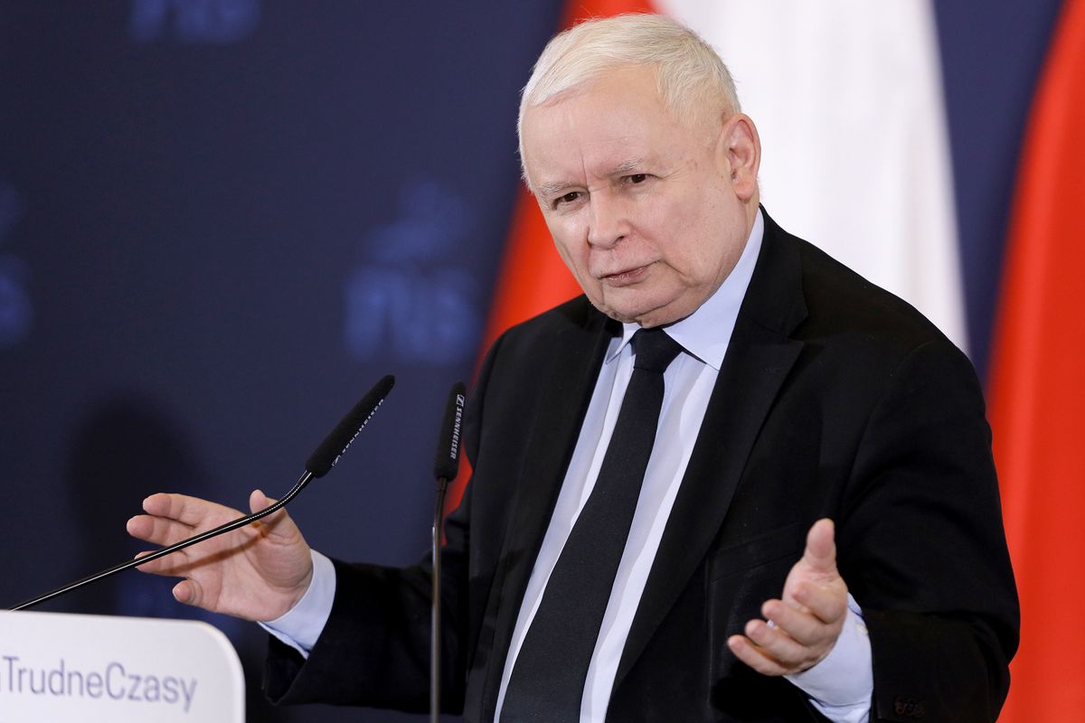 Prezes Prawa i Sprawiedliwości Jarosław Kaczyński  PAP/Tomasz Wiktor