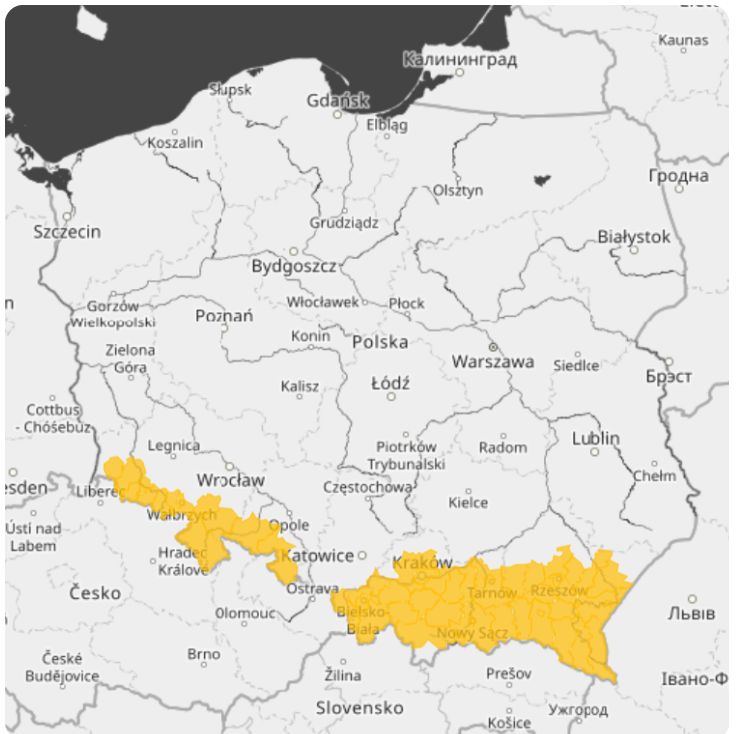 W tych rejonach mgły mocno ograniczą widzialność