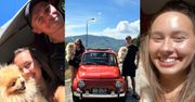 Piotr Żyła i Marcelina Ziętek wożą się Fiatem 500 po górach z pupilami. Fani komplementują: "Ale z Was super RODZINKA"