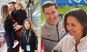 Rodzinka wspiera Roberta Lewandowskiego podczas meczu. Ania z córkami kibicuje przed telewizorem, a siostra na trybunach (FOTO)