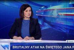 "Zwykłe barbarzyństwo". "Wiadomości" o "akcie agresji" w Gdańsku