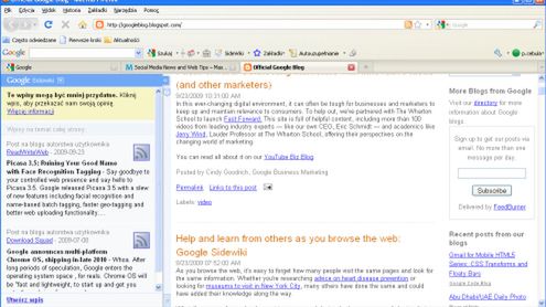 Podziel się swoimi opiniami dzięki SideWiki 1