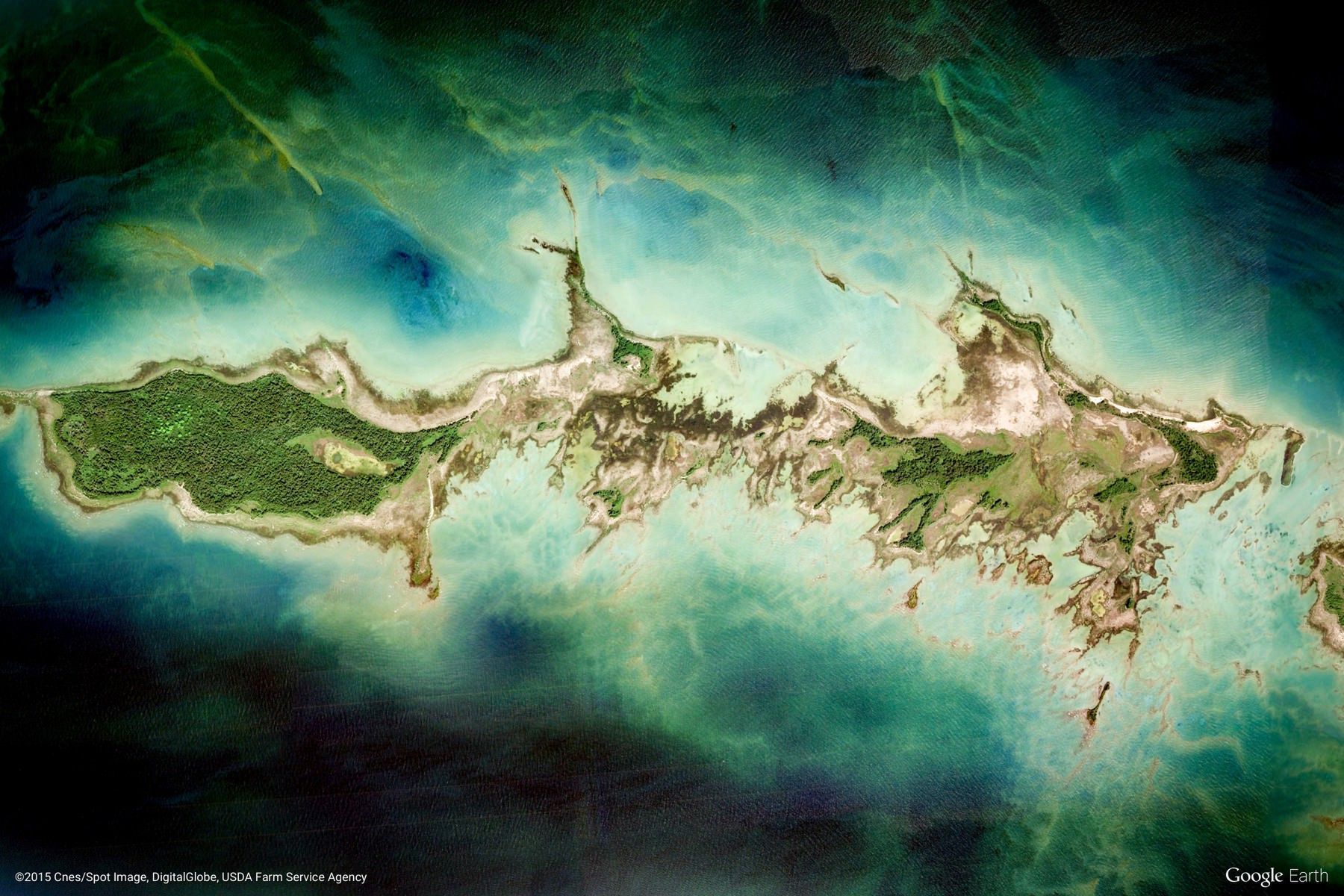 Niezwykłe kolory, kształty i wzory na zdjęciach satelitarnych Ziemi z Google Earth 21