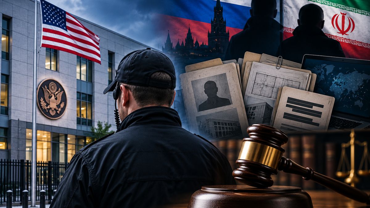Były ochroniarz ambasady USA skazany za szpiegostwo