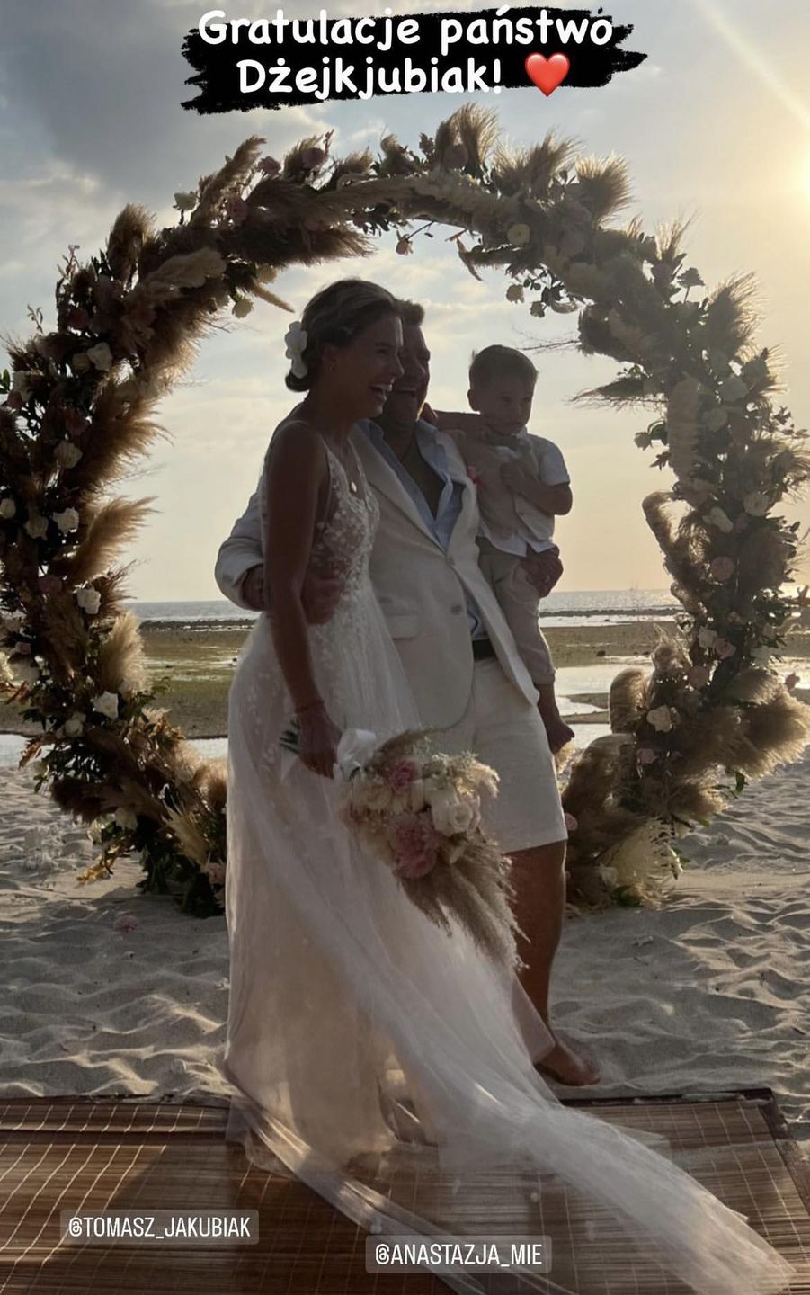 Tomasz Jakubiak wziął ślub na Bali