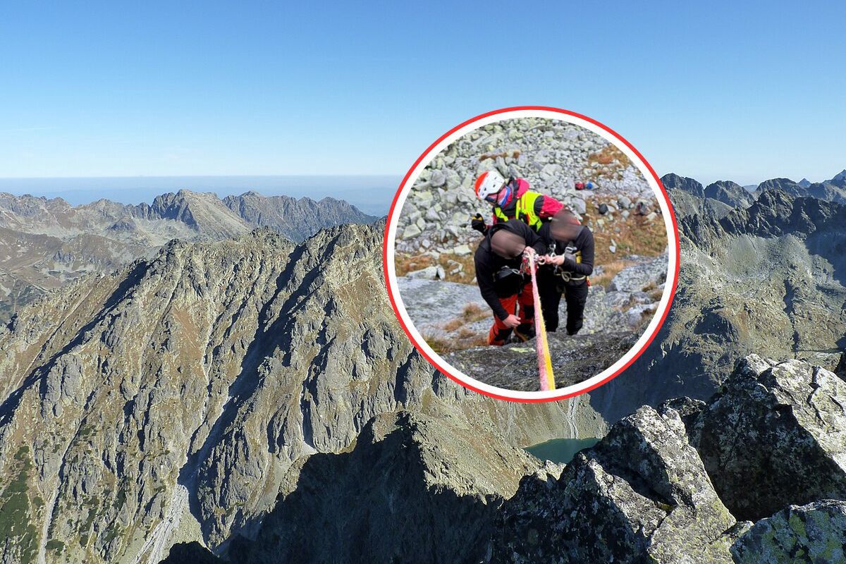 Utknęli na skalnej ścianie w Tatrach. Ratownicy ruszyli na pomoc Polakom