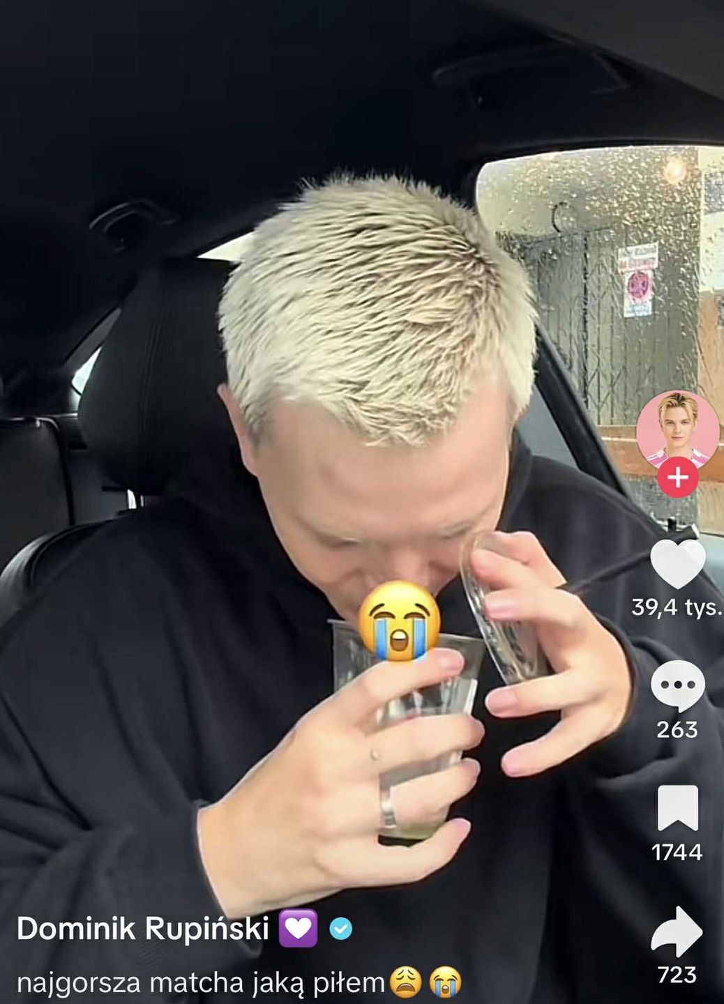 Dominik Rupiński skosztował matchy Sandry Kubickiej