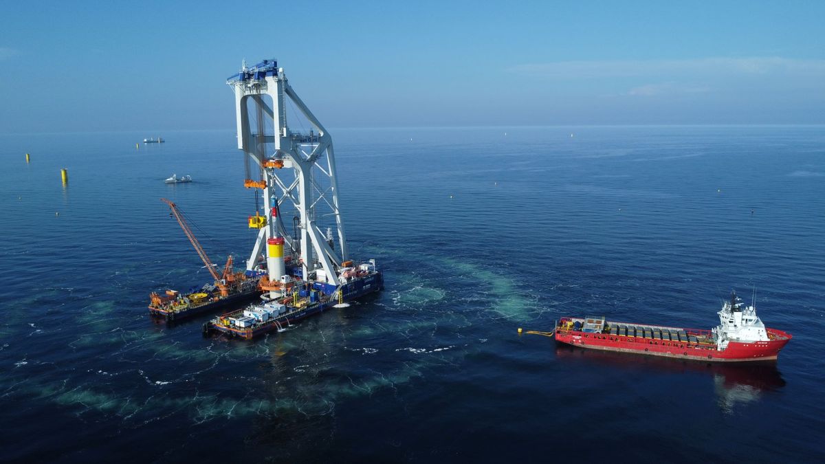 Orlen zakończył mocowanie pali pod morską farmę Baltic