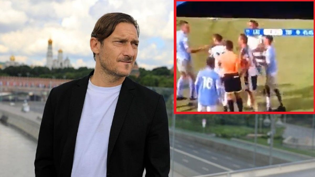 Francesco Totti wywołał awanturę na boisku