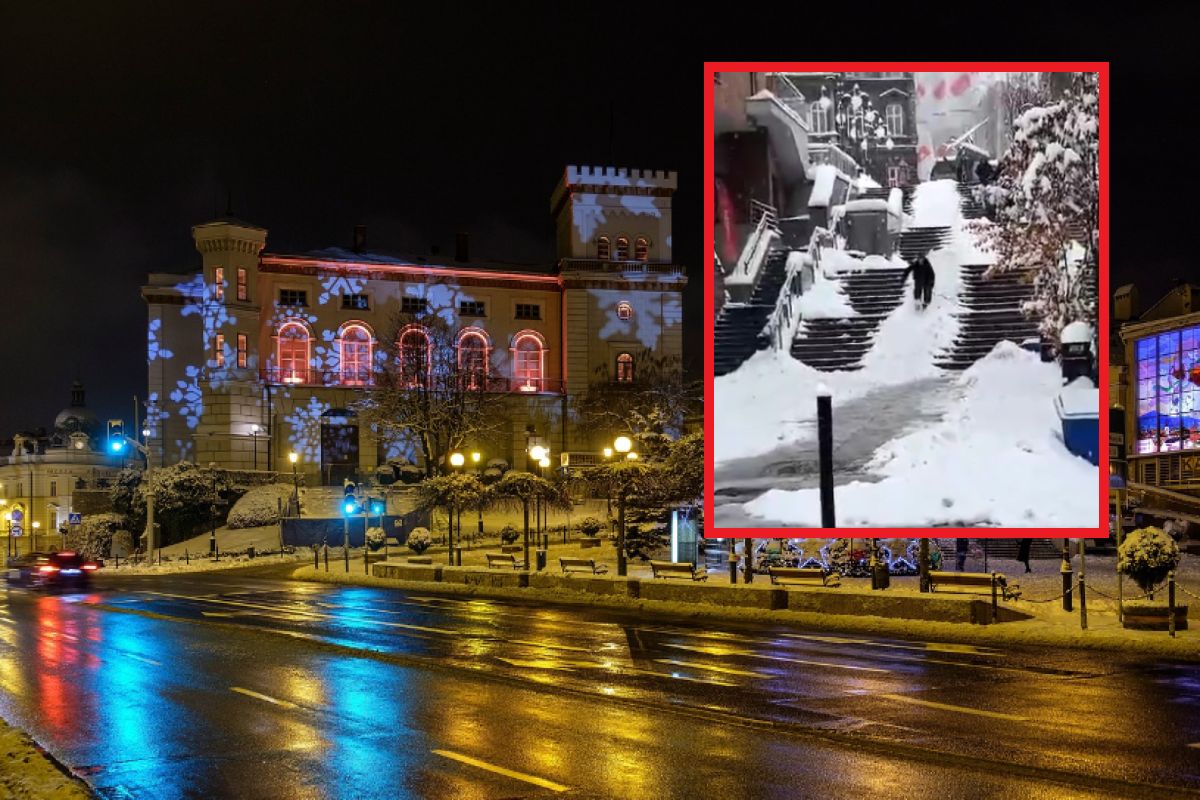 Biały dzień, centrum miasta. Nagranie z Bielska-Białej hitem