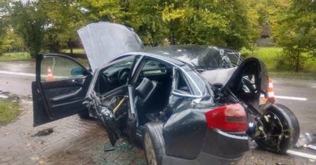 Lubelskie. Tak się kończy brawura. Za kierownicą bardzo młody kierowca