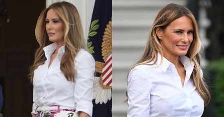 Melania Trump prezentuje odświeżoną fryzurę podczas pikniku. Pasuje jej?