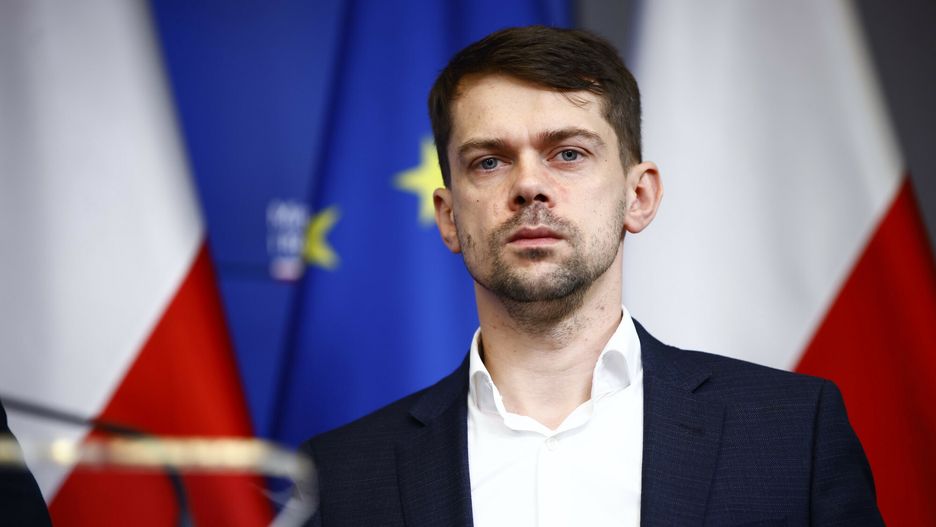 Konferencja prasowa Ministerstwa Rolnictwa
25.02.2024. Warszawa. Konferencja prasowa Ministra Rolnictwa z udzialem wiceministrow. Fot. Filip Naumienko/REPORTER 
n/z: , Michal Kolodziejczak
Filip Naumienko/REPORTER