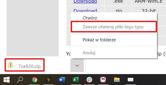 Obecnie możliwość automatycznego otwierania "plików tego typu" jest niedostępna w Google Chrome.
