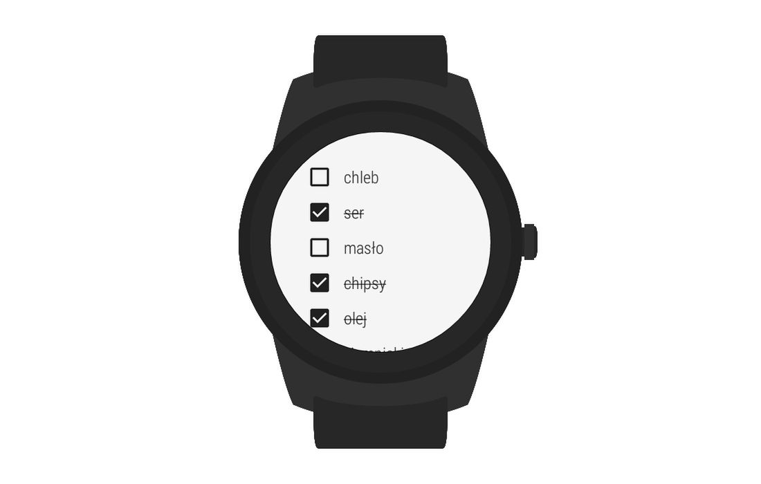 Google Keep na Androidzie Wear