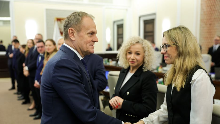 Donald Tusk i Agnieszka Buczyńska