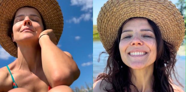Joanna Jabłczyńska w bikini i bez makijażu zażywa wakacyjnego relaksu: "Zakaz używania kosmetyków i szczotki do włosów" (ZDJĘCIA)