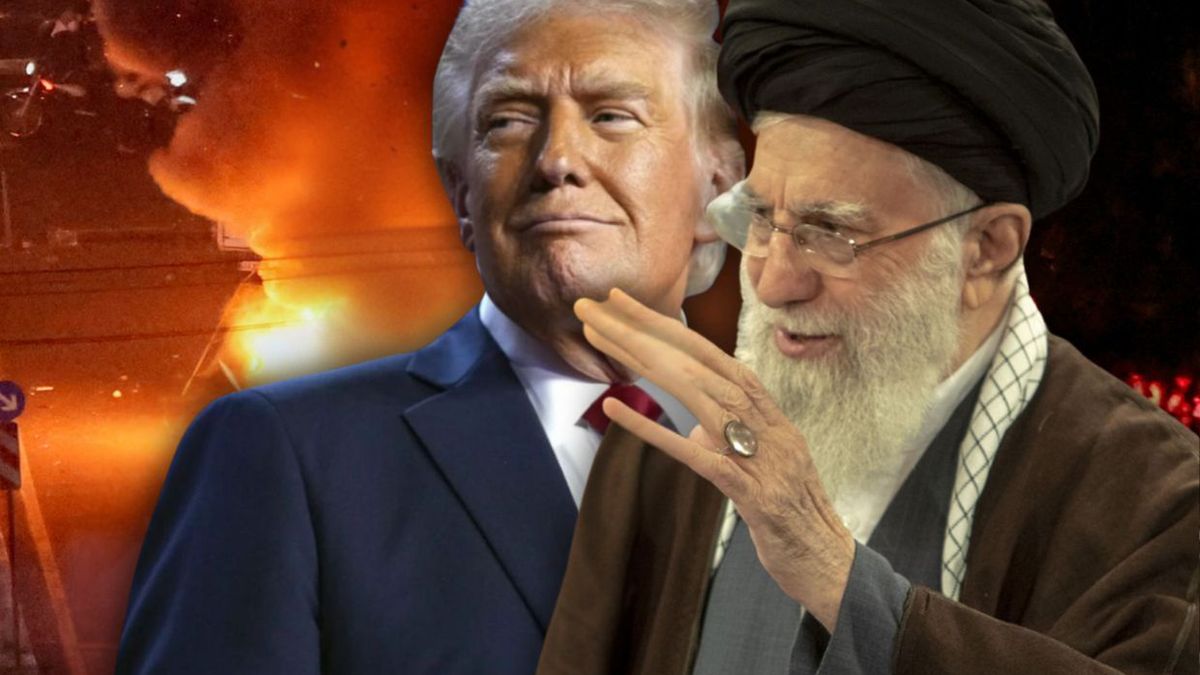 Prezydent Donald Trump i ajatollah Ali Chamenei