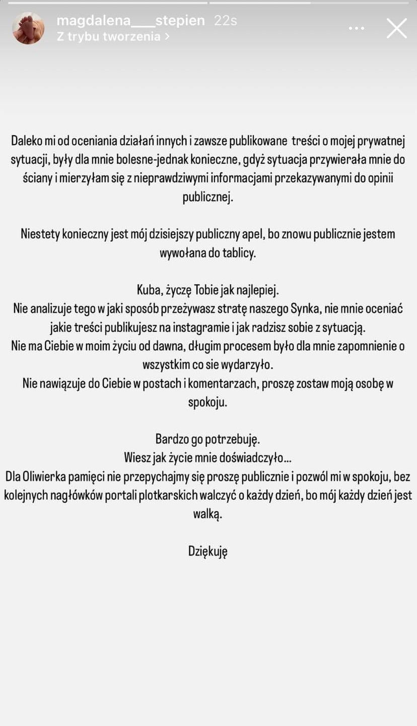 Apel Magdaleny Stępień