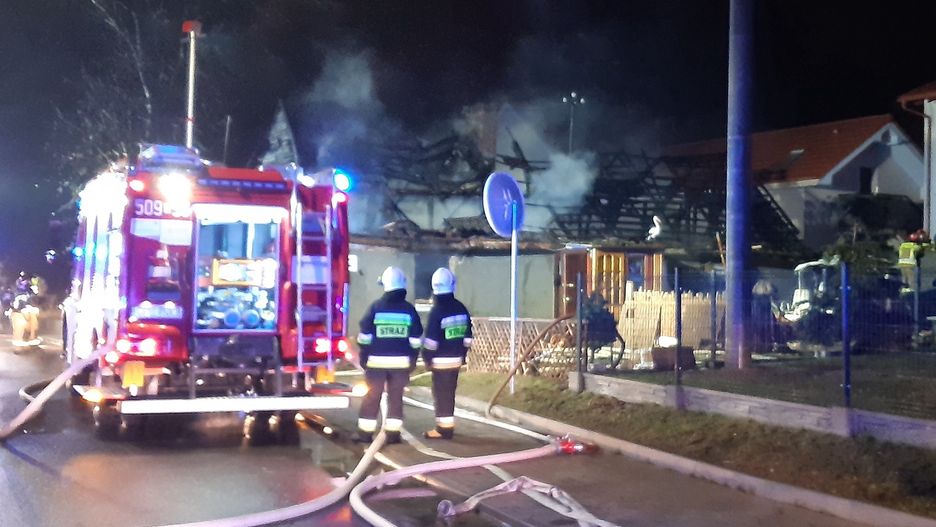 Pomorskie. Strażacy znaleźli zwęglone zwłoki mężczyzny (Źródło: PSP Puck)