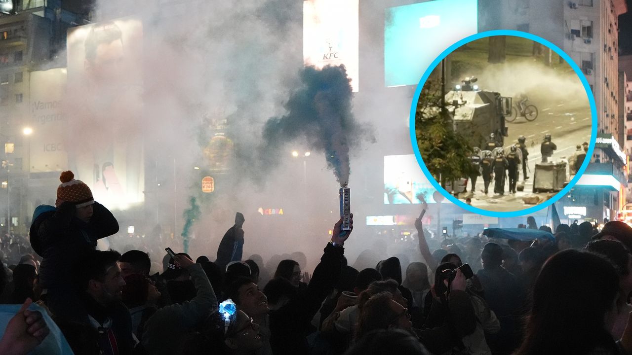 Zamieszki w Argentynie po meczu. Tłumy wyszły na ulice