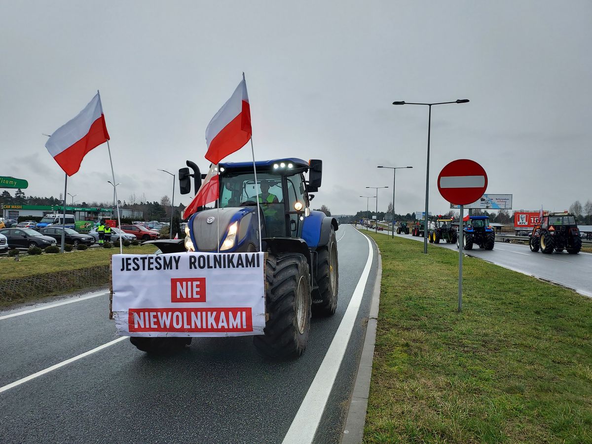 Rolnicy blokują lotnisko w Pyrzowicach