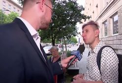 Protestujący nagrali prowokację. Oburzony rozmówca "Wiadomości" to aktor