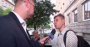 Protestujący nagrali prowokację. Oburzony rozmówca "Wiadomości" to aktor