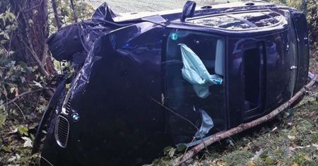 Wypadek na drodze 193. Trzy osoby poszkodowane