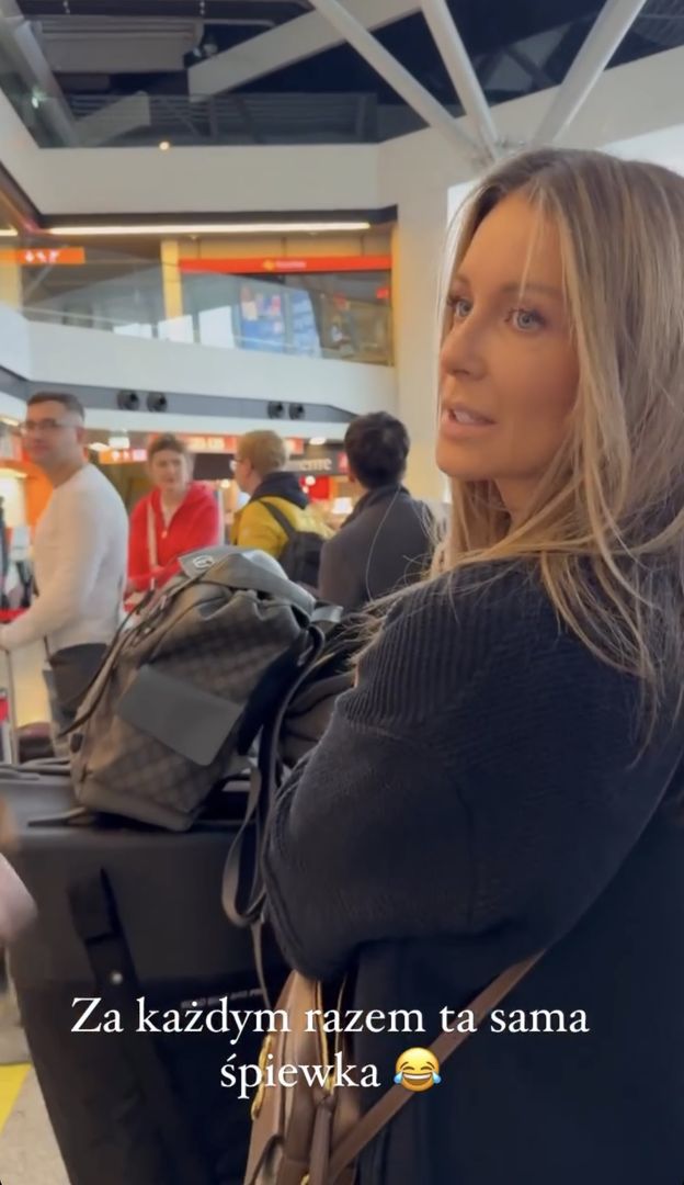 Radosław Majdan "śmieszkuje" z Małgorzaty Rozenek, która w podróż zabrała... ROWER. "Na lotnisku NIGDY nie jest nerwowo"