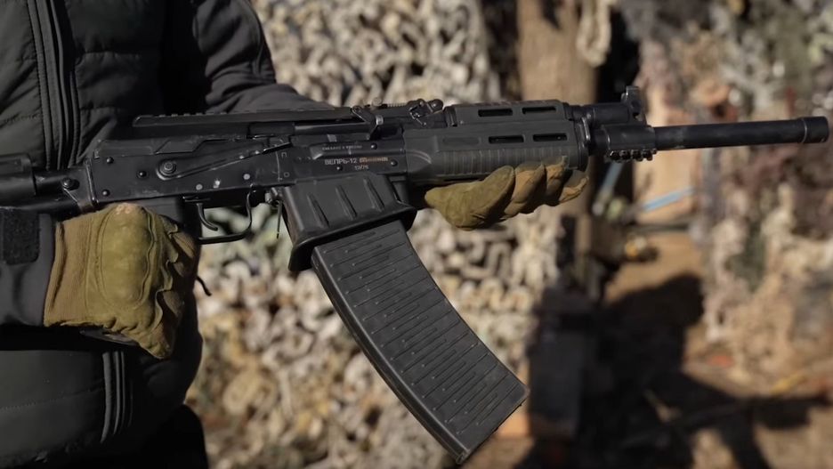 Karabinek Vepr-12 przejęty przez Ukraińców