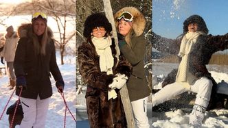 Przyjaciółki Kinga Rusin i Karolina Ferenstein bawią się w najlepsze na zaśnieżonych Mazurach. Dołączylibyście do nich? (ZDJĘCIA)