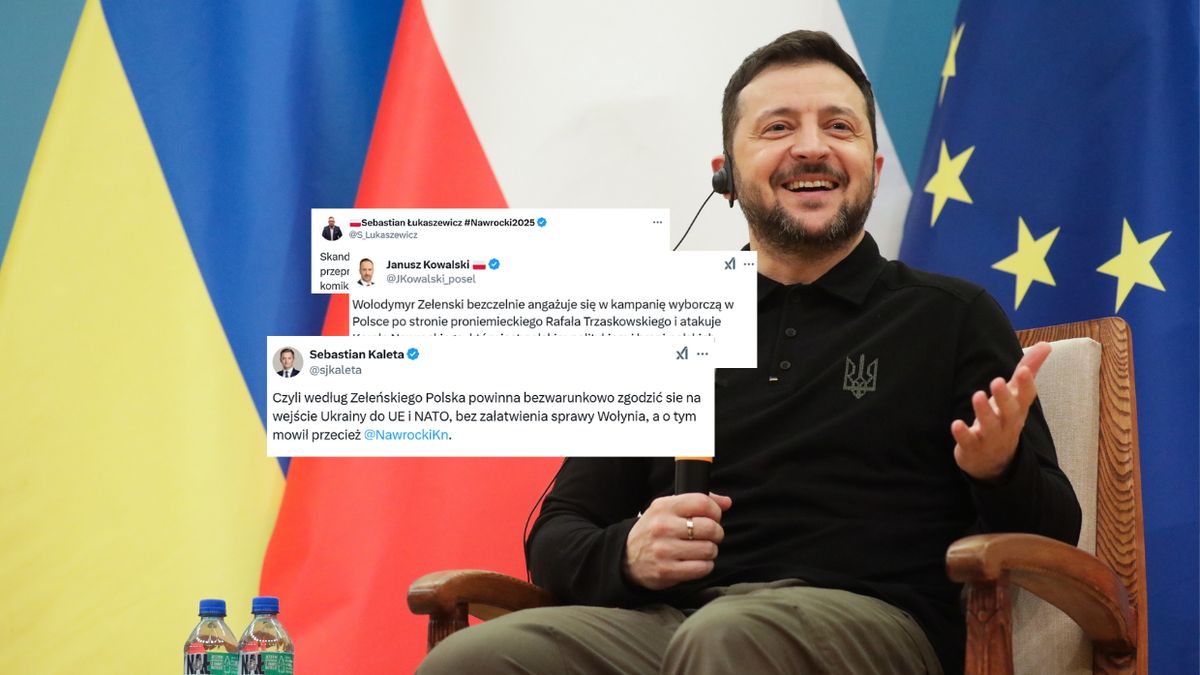 Politycy PiS oburzeni słowami Zełenskiego