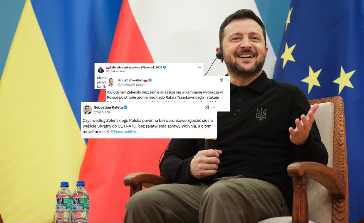 "Skandal". Politycy PiS oburzeni wywiadem Zełenskiego