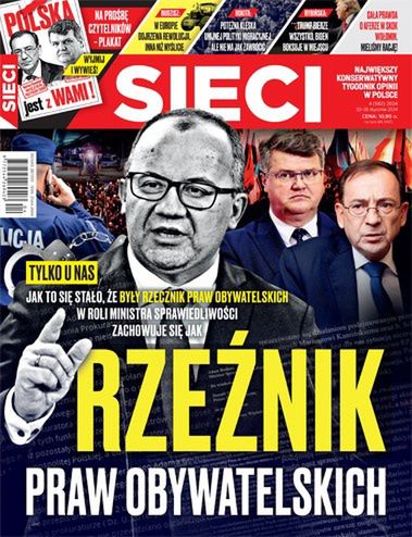 Najnowsza okładka tygodnika "Sieci"