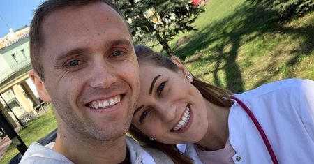 Siatkarz ma piękną i mądrą żonę. Jej zawód imponuje