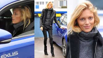 Anja Rubik jedzie na sesję Lexusem... (ZDJĘCIA)