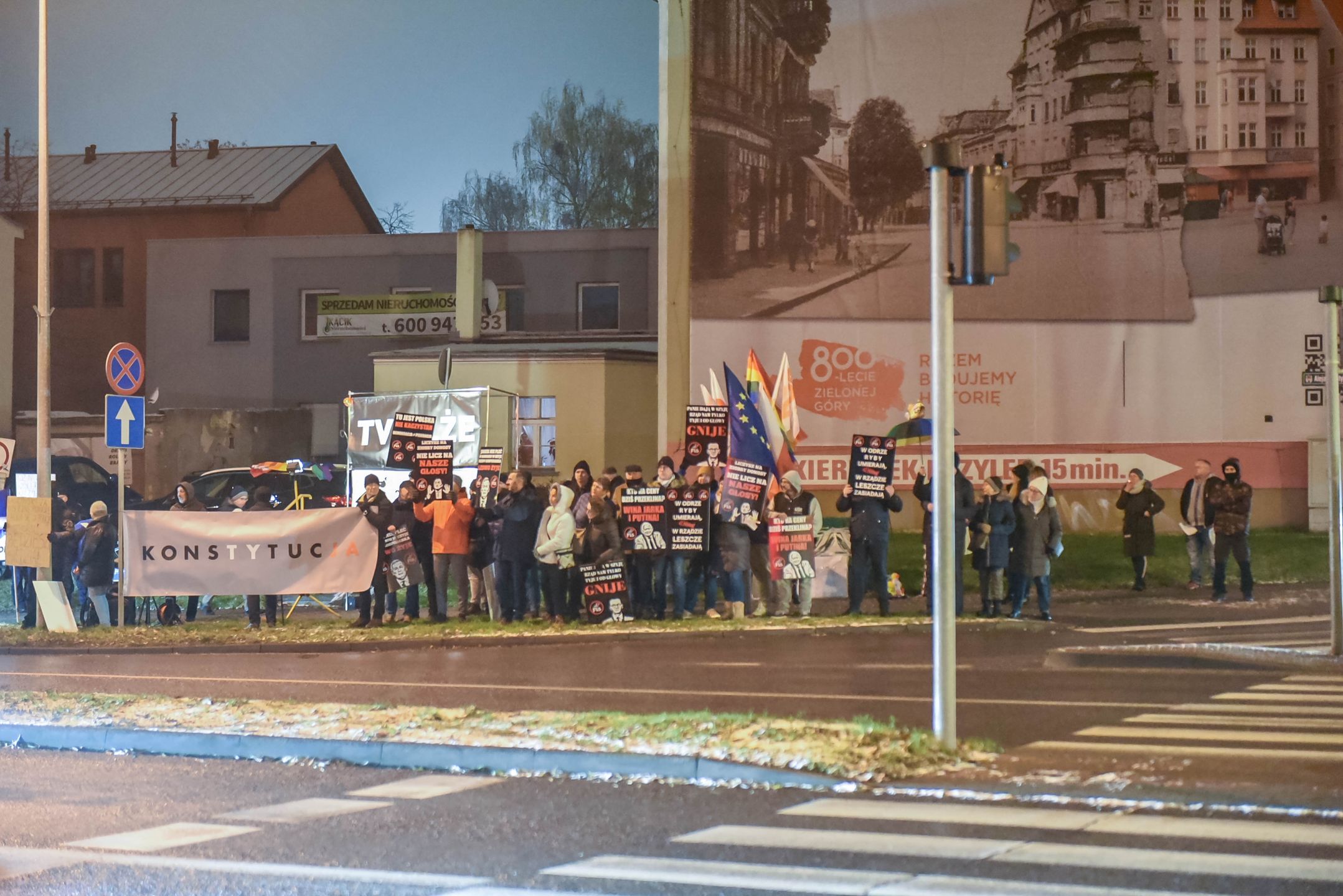 Zielona Góra. Okolice planetarium miejskiego