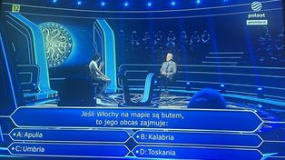 Pytanie o ulubiony kraj Polaków. Uczestnik wykorzystał koło ratunkowe
