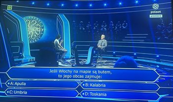 Pytanie o ulubiony kraj Polaków. Uczestnik wykorzystał koło ratunkowe