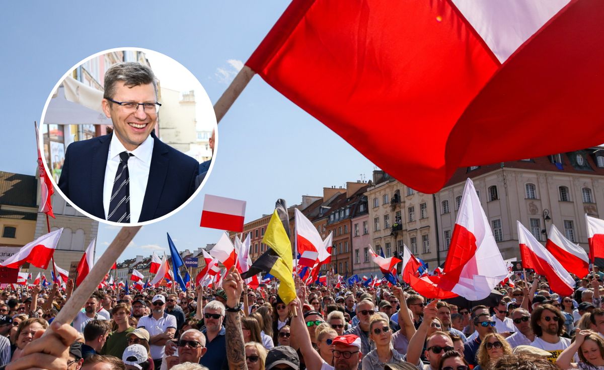 Wiceminister sprawiedliwości Marcin Warchoł postanowił porównać liczbę uczestników marszu 4 czerwca ze zbiórkami podpisów