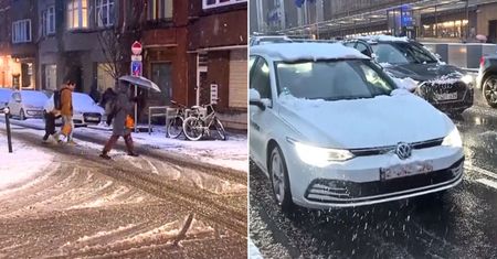 Wielki atak zimy w Belgii. Śnieg sparaliżował Brukselę