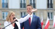 Zwróciła się do tłumu. Żona Trzaskowskiego zabrała głos na marszu