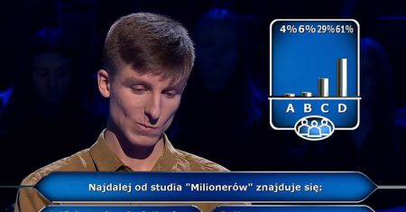 "Milionerzy": Biotechnolog posłuchał publiczności. I to był błąd