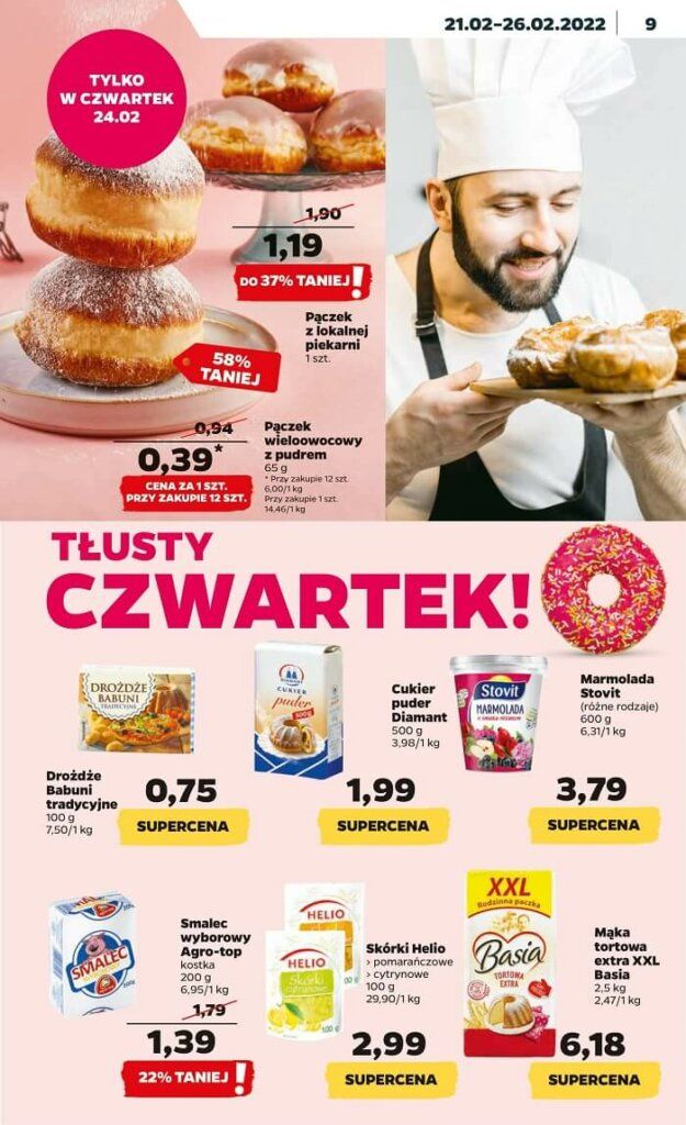 Tłusty czwartek w Netto 2022 - promocje na pączki i donuty