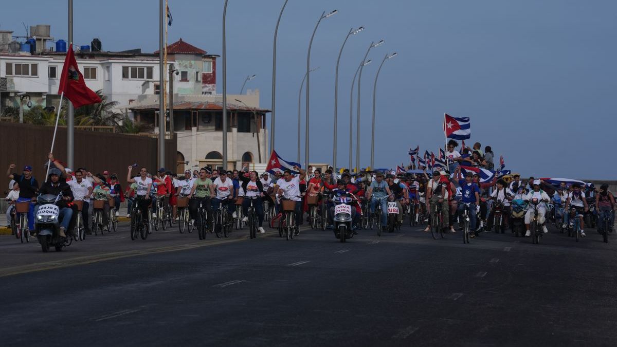 Jeden z protestów na Kubie